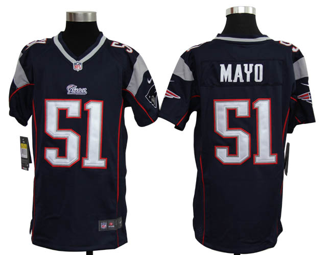 youths Jerseys nike New England Patriots 51 Jerod Mayo Team Color Game